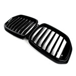 Priekinės Grotelės skirtos BMW X5 G05 LCI (23-), juodos blizgios