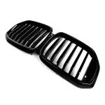 Priekinės Grotelės skirtos BMW X5 G05 LCI (23-), juodos blizgios