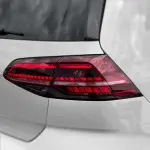 R išvaizdos LED Galiniai Žibintai su Dinaminiais posūkiais, komplektas skirtas VW Golf MK7 (13-19) hečbekui