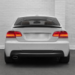High Kick trunk spoiler for BMW E92 (06-13), glossy black