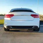R-style Spoileris ant Bagažinės Dangčio skirtas Audi A5 B8 Coupe (07-16), juodas blizgus
