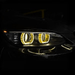 DTM style Xenon Headlights set with Yellow LED Angel Eyes for BMW E92 / E93 PRE-LCI (06-10)