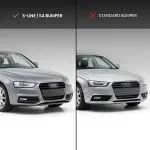 Priešrūkinių Grotelės, komplektas skirtas Audi A4 B8.5 S-Line / S4 B8.5 (12-15)
