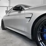 PSM style Poslenksčiai / Slenksčių Apdailos, komplektas skirtas BMW F80 / F82 / F83, juodi blizgūs
