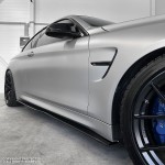 PSM style Side Skirt Extensions set for BMW F80 / F82 / F83, glossy black
