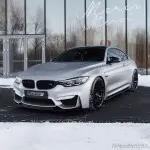 PSM style Poslenksčiai / Slenksčių Apdailos, komplektas skirtas BMW F80 / F82 / F83, juodi blizgūs