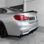V-style Difuzorius Galiniam bamperiui skirtas BMW F80 / F82 / F83, juodas blizgus