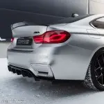 V-style Difuzorius Galiniam bamperiui skirtas BMW F80 / F82 / F83, juodas blizgus