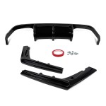 V-style Rear bumper Diffuser for BMW F80 / F82 / F83, glossy black