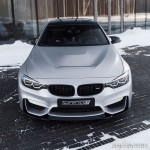 CS-style Priekinio bamperio Pažeminimas skirtas BMW F80 / F82 / F83, juodas blizgus