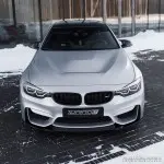 CS-style Priekinio bamperio Pažeminimas skirtas BMW F80 / F82 / F83, juodas blizgus