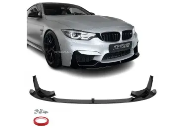 Performance Priekinio bamperio Pažeminimas skirtas BMW F80 / F82 / F83, juodas blizgus - V2 SUTVIRTINTA VERSIJA
