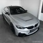 Performance Priekinio bamperio Pažeminimas skirtas BMW F80 / F82 / F83, juodas blizgus - V2 SUTVIRTINTA VERSIJA