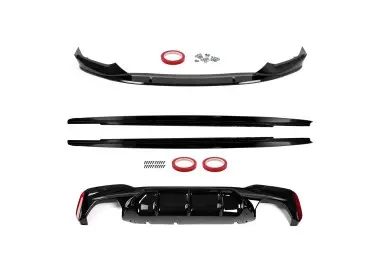 Performance Paketas su M5 išvaizdos Difuzoriumi skirtas BMW G30 / G31 PRELCI (17-20) su M-Pack, juodas blizgus
