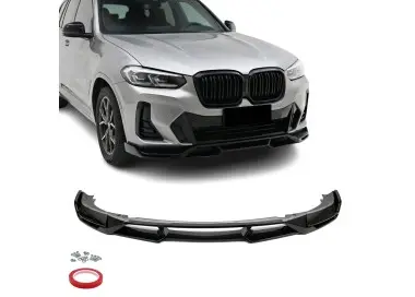 WR Priekinis Pažeminimas skirtas BMW X3 G01 / X4 G02 LCI (21-25), juodas blizgus