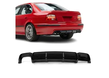 WR Galinio bamperio Difuzorius skirtas BMW E39 su M-Pack, juodas blizgus