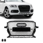 RS-style Front Grille for Audi Q5 8R / SQ5 8R facelift (12-17), glossy black