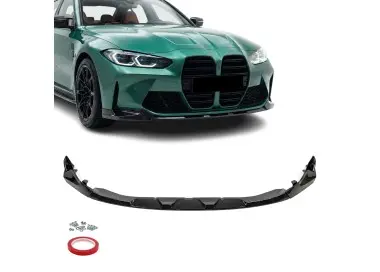 WR Priekinio bamperio Pažeminimas skirtas BMW M3 G80, M4 G82 / G83, juodas blizgus