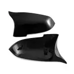 M look Veidrodėlių Dangteliai, komplektas skirtas BMW F10 LCI, F11 LCI, F07, F06, F12, F13 LCI, F01 LCI, juodi blizgūs