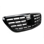 S65 išvaizdos Priekinės Grotelės skirtos Mercedes-Benz W222 (13-20) be Night View Assist, juodos blizgios
