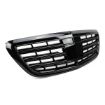 S65 išvaizdos Priekinės Grotelės skirtos Mercedes-Benz W222 (13-20) su Night View Assist, juodos blizgios