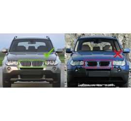 Performance kidney grille for BMW X3 E83 (06-10), glossy black