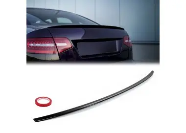 Lip Spoileris ant Bagažinės dangčio tinkantis Audi A6 C6 sedan (04-11), juodas blizgus