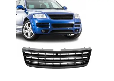 Grotelės be ženkliuko, skirtos VW Touareg 7L (02-06), juodos