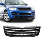 Grotelės be ženkliuko, skirtos VW Touareg 7L (02-06), juodos