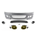 M-Tech Priekinis Bamperis, skirtas BMW E46 (99-06) coupe / cabrio, su geltonais priešrūkiniais