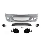 M-Tech Priekinis Bamperis, skirtas BMW E46 (99-06) coupe / cabrio, su tamsintais priešrūkiniais