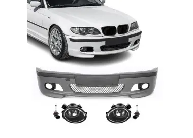 M-Tech 2 Priekinis Bamperis, skirtas BMW E46 sedan / touring (98-05), su skaidriais priešrūkiniais