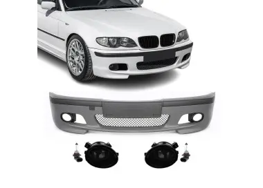 M-Tech 2 Priekinis Bamperis, skirtas BMW E46 sedan / touring (98-05), su tamsintais priešrūkiniais