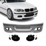 M-Tech 2 Priekinis Bamperis, skirtas BMW E46 sedan / touring (98-05), su tamsintais priešrūkiniais