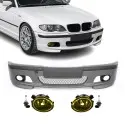M-Tech 2 Priekinis Bamperis, skirtas BMW E46 sedan / touring (98-05), su geltonais priešrūkiniais
