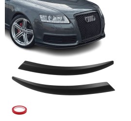 Headlight eyebrows / trims for Audi A6 C6 (04-11), set...