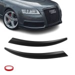 Headlight eyebrows / trims for Audi A6 C6 (04-11), set of 2