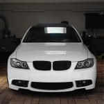 M3 style Front Bumper for BMW E90 / E91 (05-08), without PDC, without washer holes, with smoked fog lights