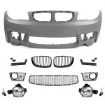 1M style Front Bumper for BMW E81 / E82 / E87 / E88 (04-13), without PDC and without washer holes, with fog lights