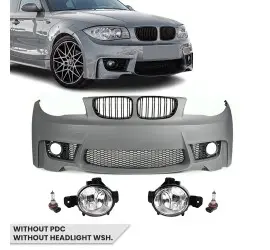 1M išvaizdos Priekinis Bamperis skirtas BMW E81 / E82...