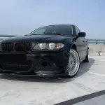 Rūko žibintų rėmeliai, komplektas skirtas BMW E46 M3 / M3-look bamperiui