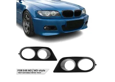 Rūko žibintų rėmeliai, komplektas skirtas BMW E46 M3 / M3-look bamperiui