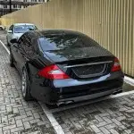 Bagažinės dangčio Spoileris skirtas Mercedes C219 / W219, juodas blizgus