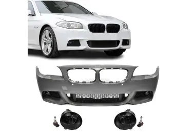 M-Pack Priekinis Bamperis skirtas BMW F10 / F11 PRE-LCI (10-13), su tamsintais priešrūkiniais