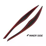 Headlight Eyebrows / Trims set for BMW E90 / E91 (05-11), glossy black