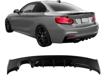 Performance galinis difuzorius skirtas BMW F22 / F23 su M Pack, blizgus juodas
