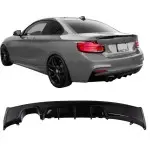 Performance galinis difuzorius skirtas BMW F22 / F23 su M Pack, blizgus juodas