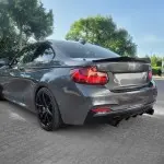 Performance Galinio Buferio Difuzorius tinkantis BMW F22 / F23 (235 / 240) su M-Sport, juodas blizgus