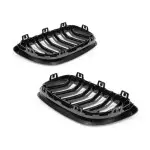 Performance priekinės Dvigubos Grotelės skirtos BMW F22 / F23 / F87, juodos blizgios