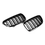 Performance priekinės Dvigubos Grotelės skirtos BMW F22 / F23 / F87, juodos blizgios